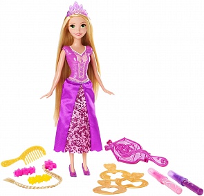 Кукла Рапунцель Disney Princess, серия Стильные прически (Mattel, DFR35-CJP12)